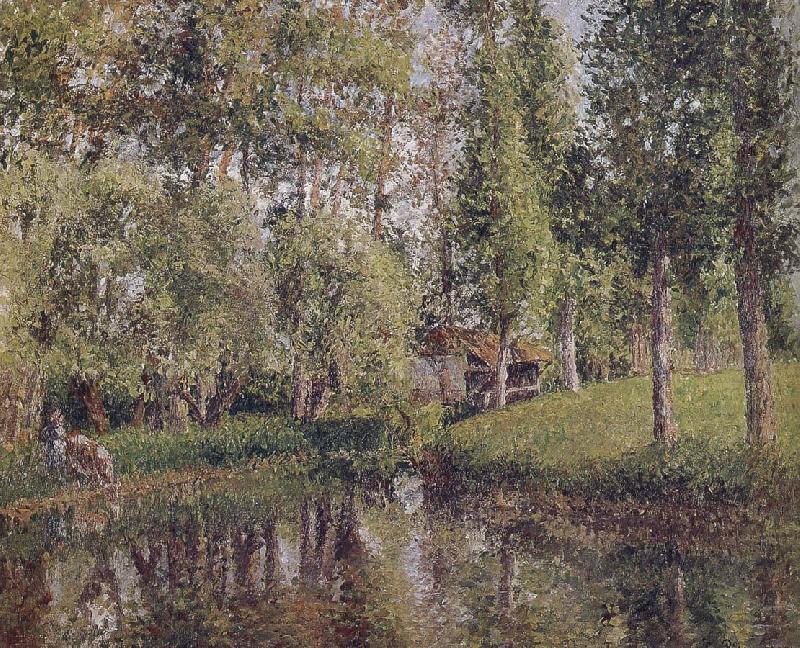 Camille Pissarro forest Laundry China oil painting art